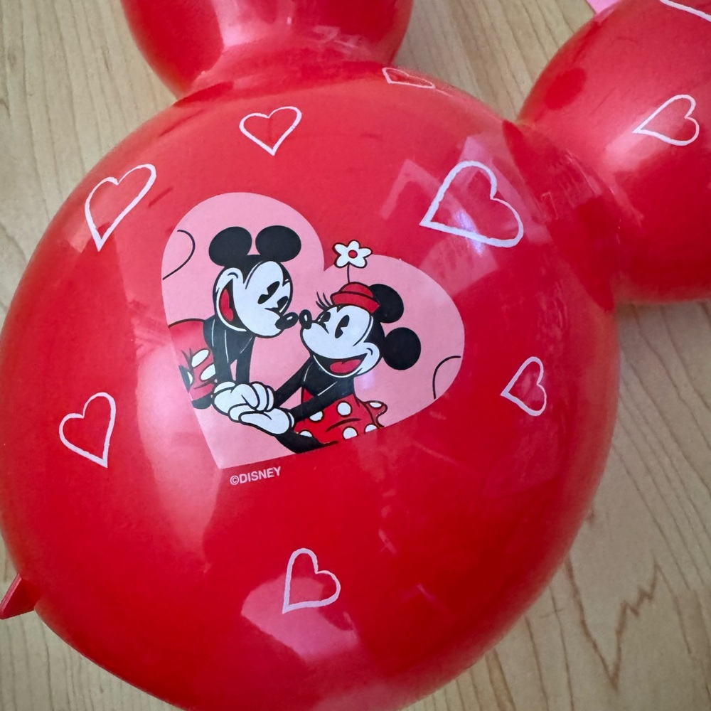 Valentine's Day Disney Balloon Popcorn Bucket - Picture 2 of 3